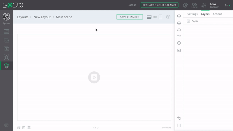 Adding Layers and Widgets to a Playlist