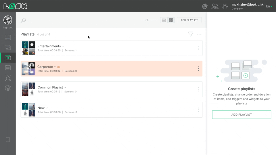 Playlist search and filtering