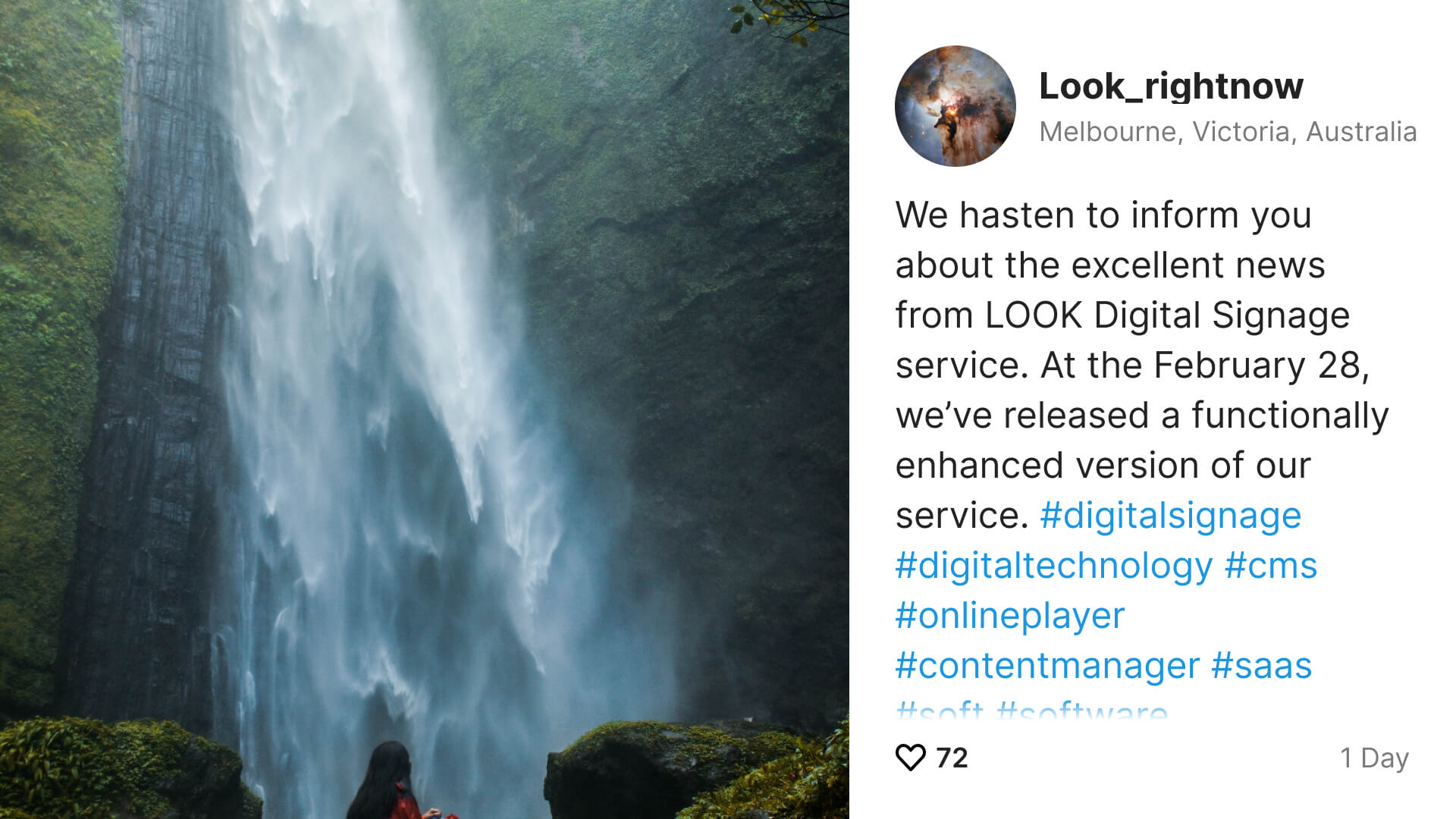 Instagram App for Digital Signage Software
