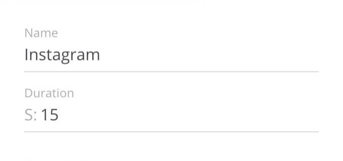 duration of displaying one post